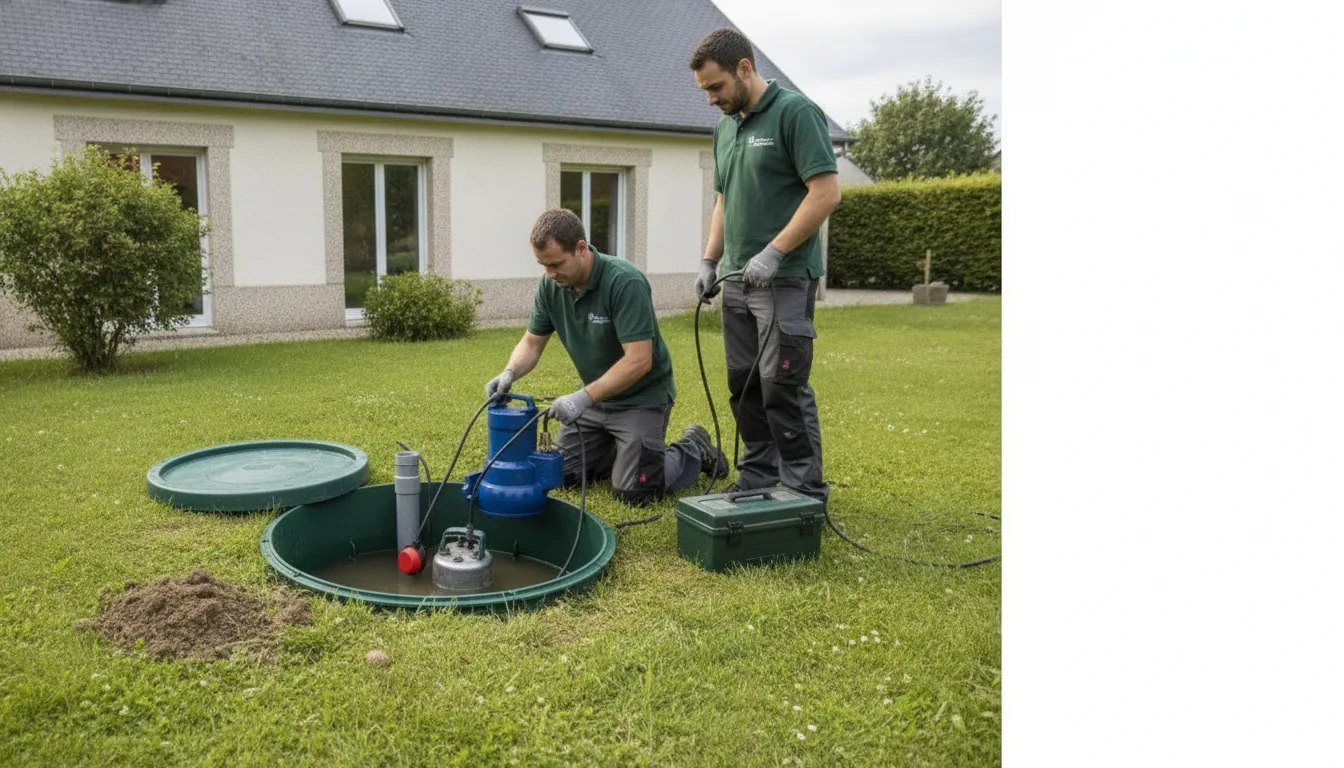 Dépannage pompe de relevage Le Loroux-Bottereau – méthode / geste technique